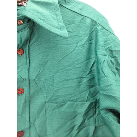 VINTAGE Towncraft Shirt Large JC Penney 70s Disco Leisure Flashy * - Picture 6 of 10